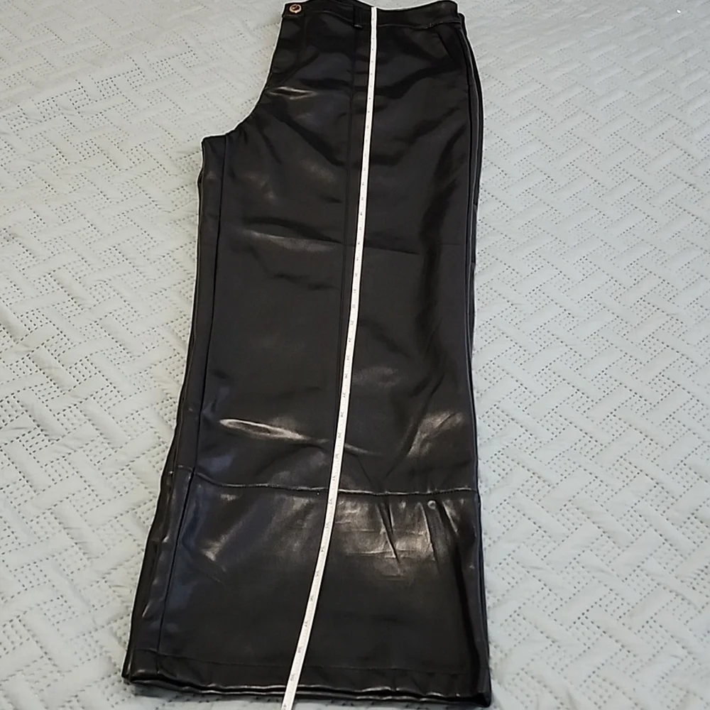 Marc New York Black Faux Leather Pants